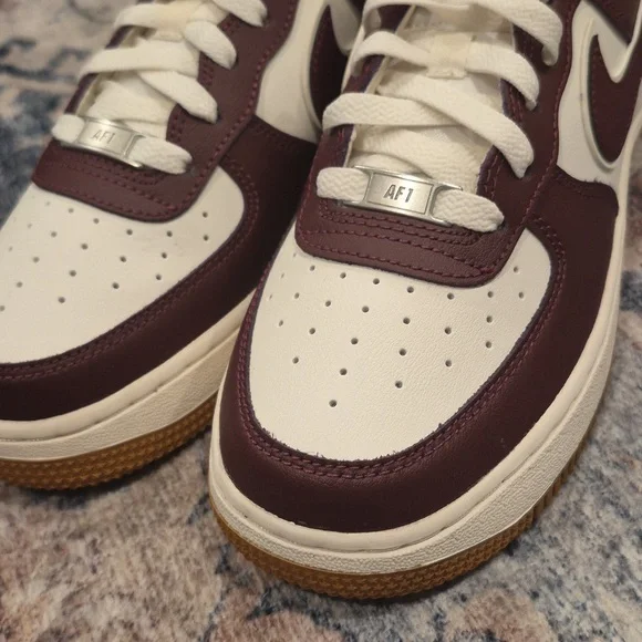 Nike Air Force 1 LV8 (GS) Sail/Night Maroon, 5.5/6 Youth, 7/7.5 Women's - Picture 8 of 16